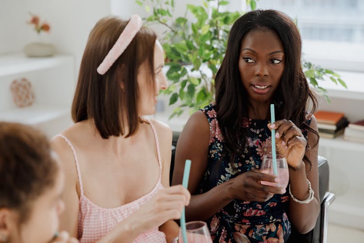 Women Drinking Cold Drinks