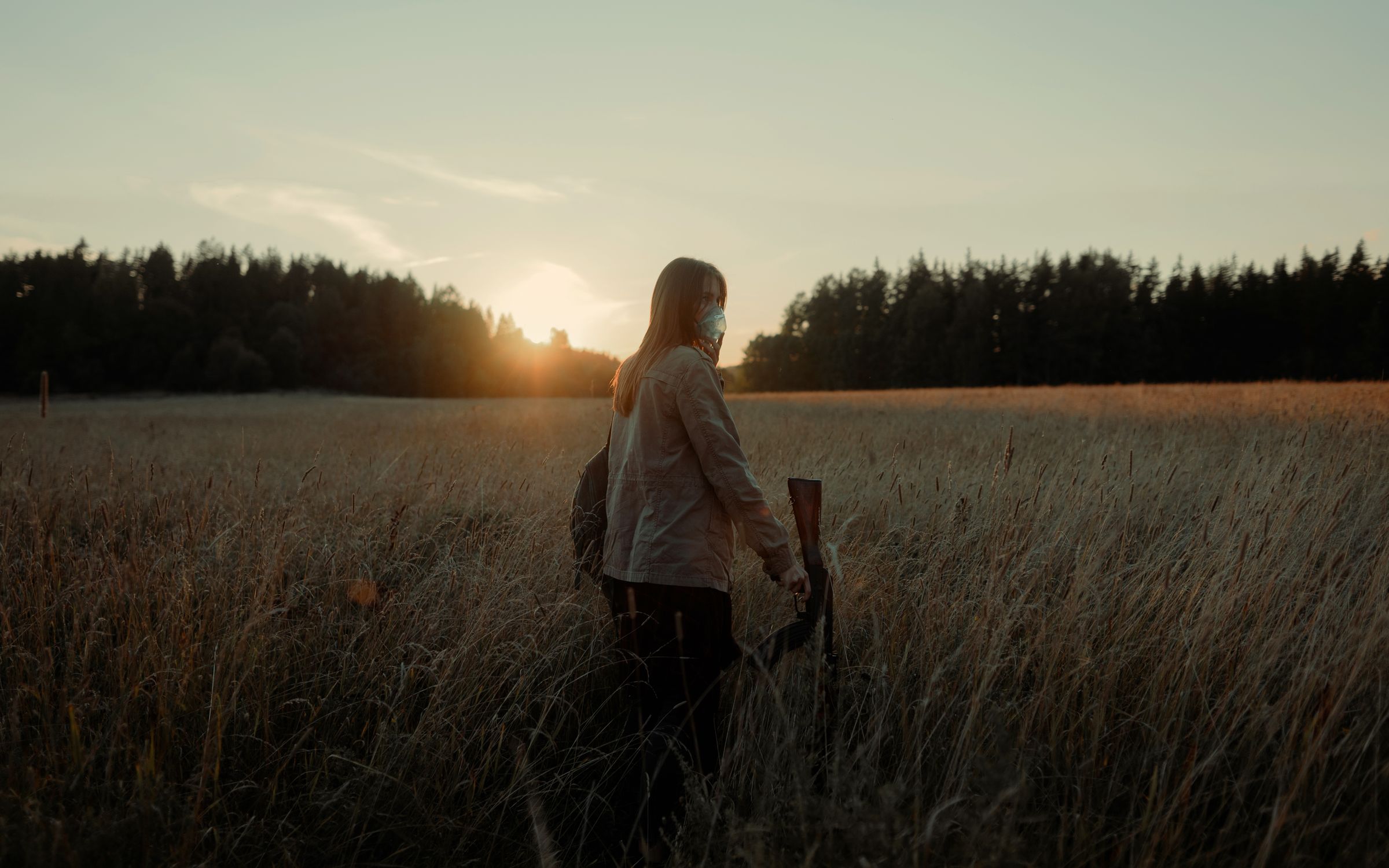 Woman in the Middle of a Grass Field · Free Stock Photo