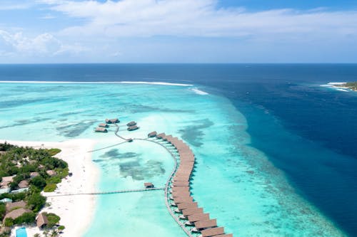 Aerial Shot of a Beach Resort