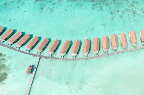 Aerial View of the Maldives Resort Cottages