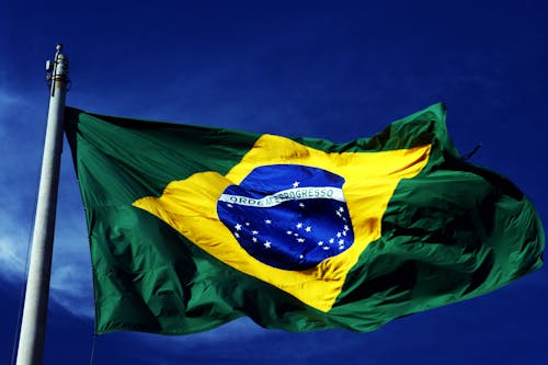 Kostenloses Stock Foto zu brasilien, fahnenstange, flagge