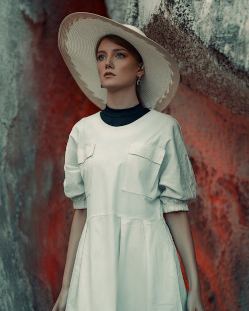 Portrait of a Woman Wearing a Hat