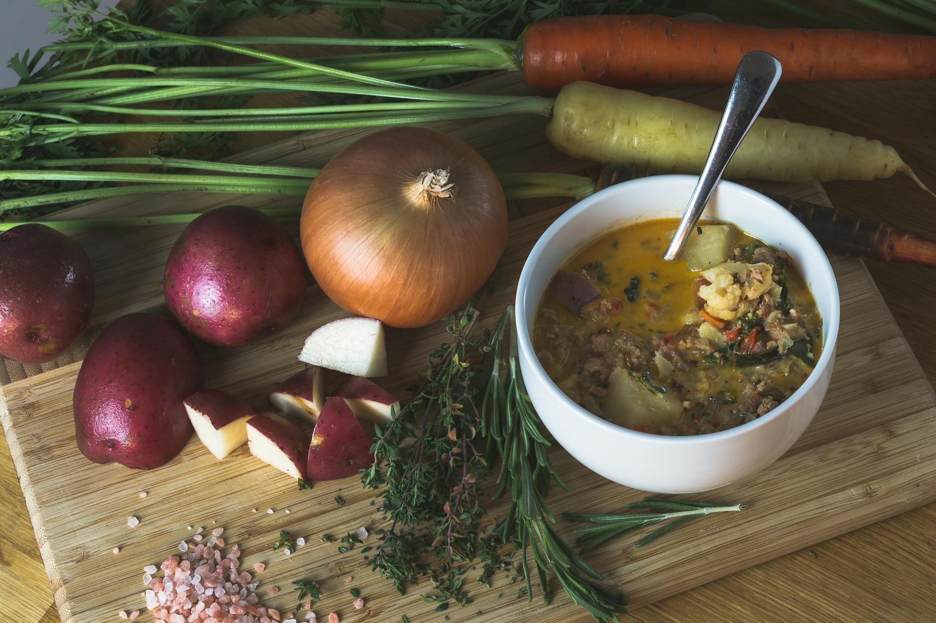 Vegan Potato Chickpea Soup