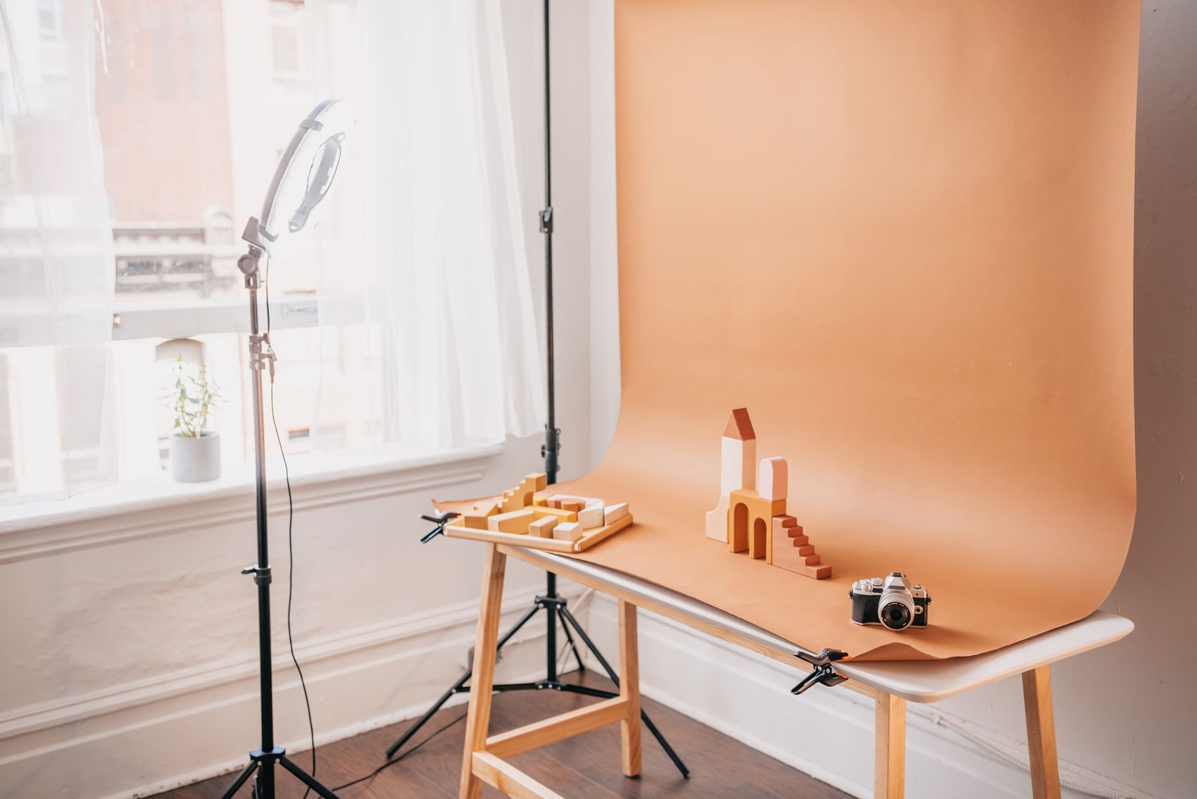 &Eacute;l&eacute;ments de d&eacute;cor et accessoires dans un studio de production