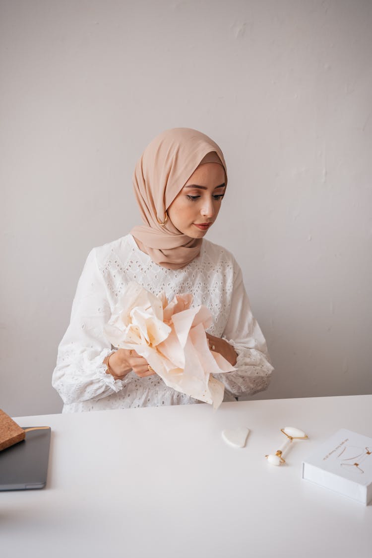 Portrait Of A Woman Wearing Hijab