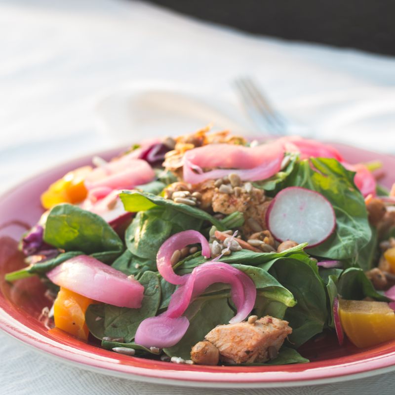 Tarragon Chicken Salad with White Wine Vinegar