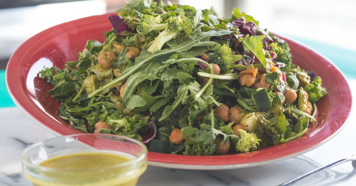 Chickpea Cucumber Salad with Lemon Tahini Dressing