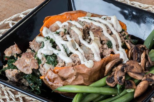 Double Stuffed Baked Idaho Russet Potatoes — kidney-friendly food