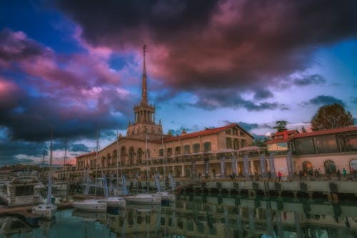 Foto d'estoc gratuïta de vista al mar, vista del capvespre