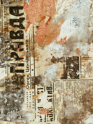 Aged paper texture with rusty print — photo by Tatiana Azatskaya on Pexels