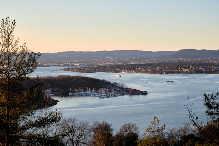 Clear Sky Over Fjords