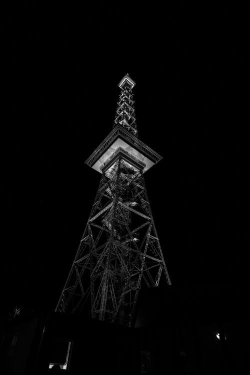 คลังภาพถ่ายฟรี ของ radiotower, กรุงเบอร์ลิน, กลางคืน