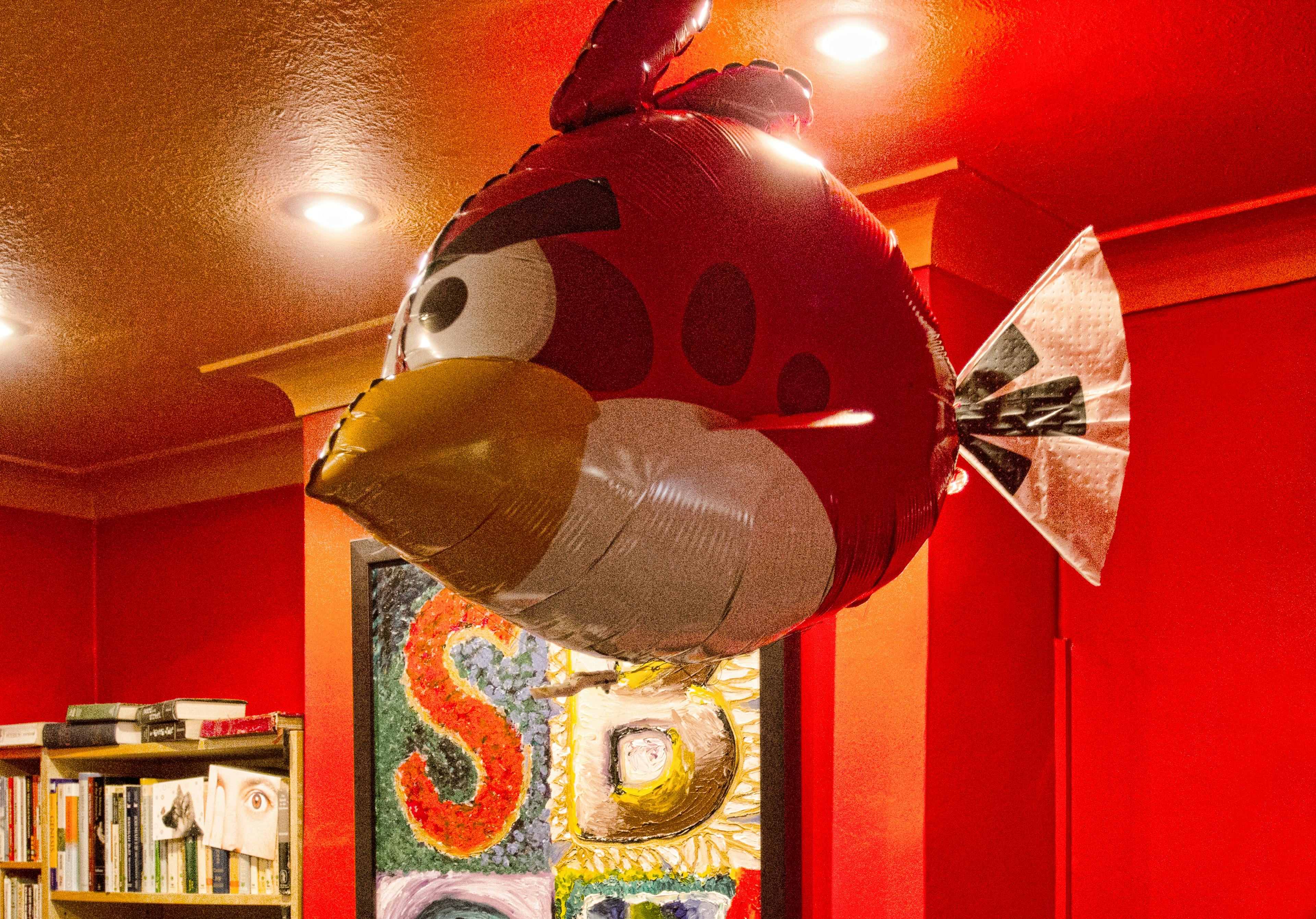 Free stock photo of angry bird, balloon