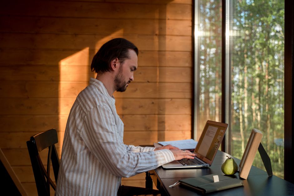 remote work natural light lifestyle photo 1