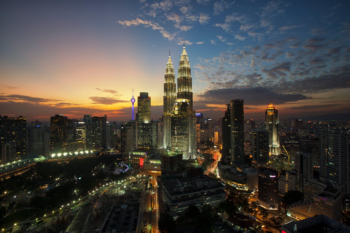 Free High Rise Buildings Bird's Eye View Stock Photo