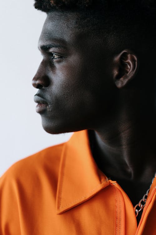 Gratis stockfoto met Afro-Amerikaanse man, detailopname, gekleurde man