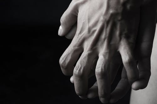 Free Two Hands About to Hold Grayscale Photography Stock Photo