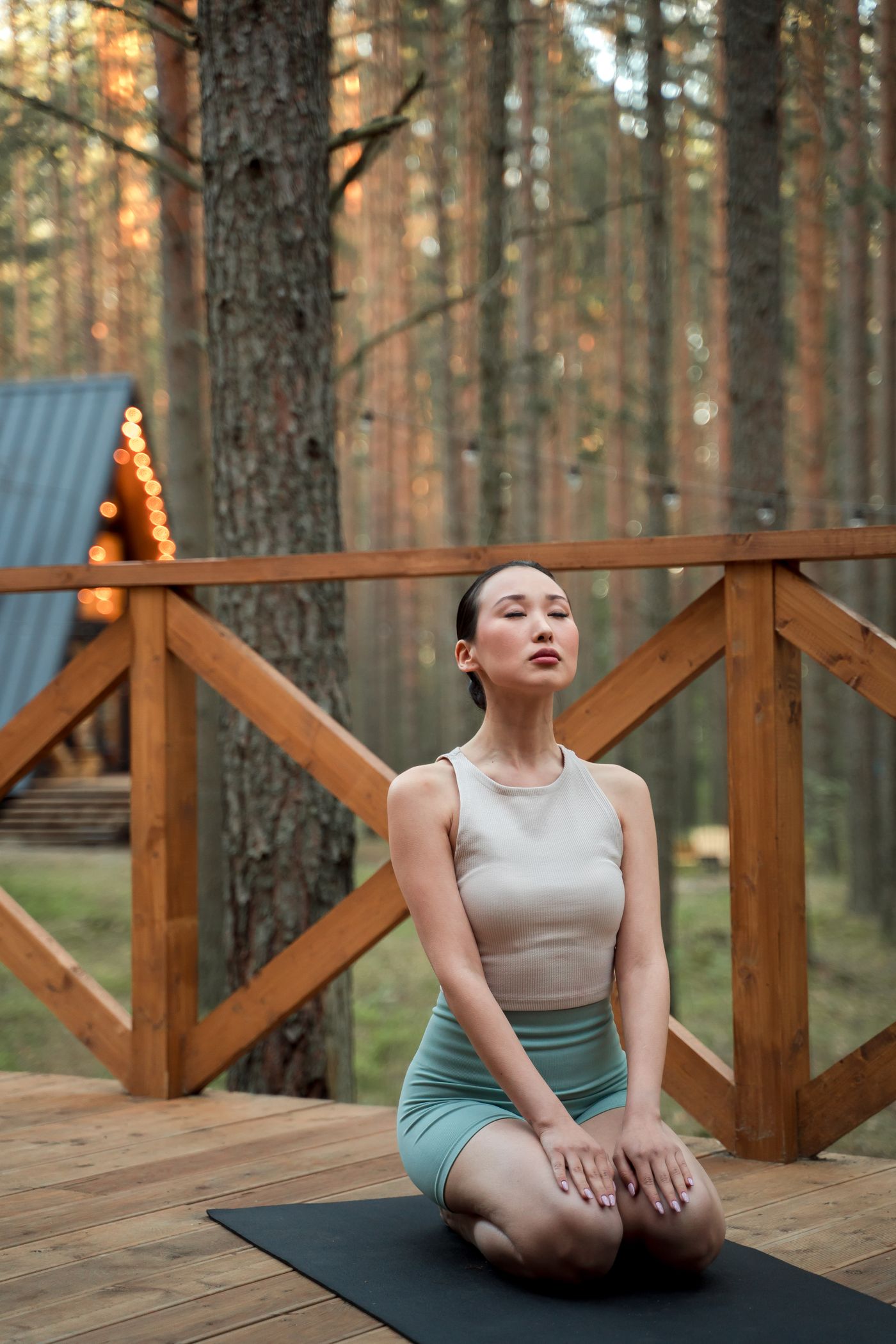 The yoga deck, Ganga Retreat