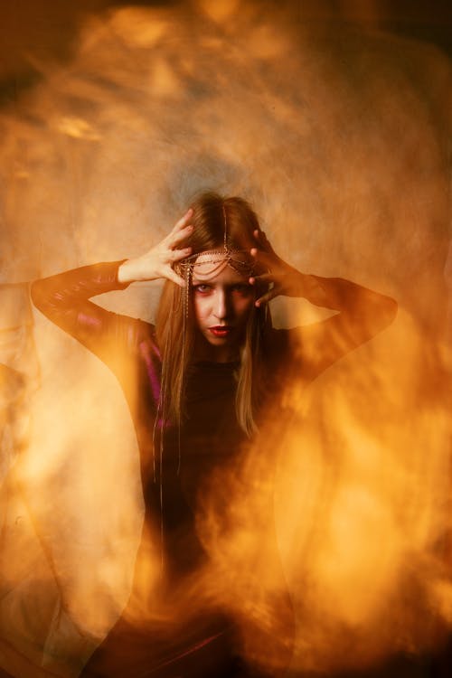 Witch Surrounded by Smoke