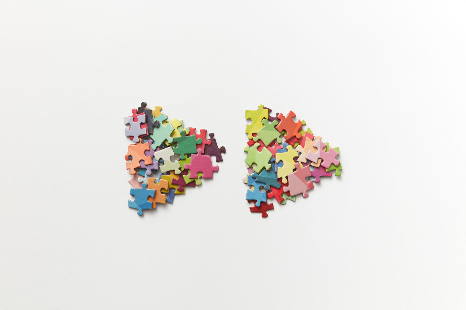 Photo of Triangle Shaped Puzzle Pieces