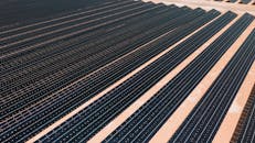 Solar Panels in a Solar Farm