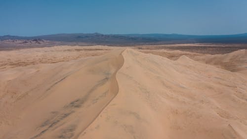 Aerial Shot of a Dry Desert