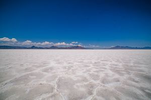 Bonneville salt flats under open sky by K on Pexels