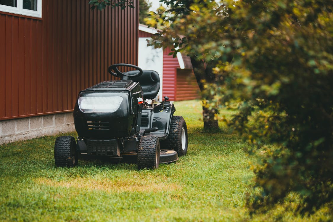 Free Lawnmower on Grass Stock Photo