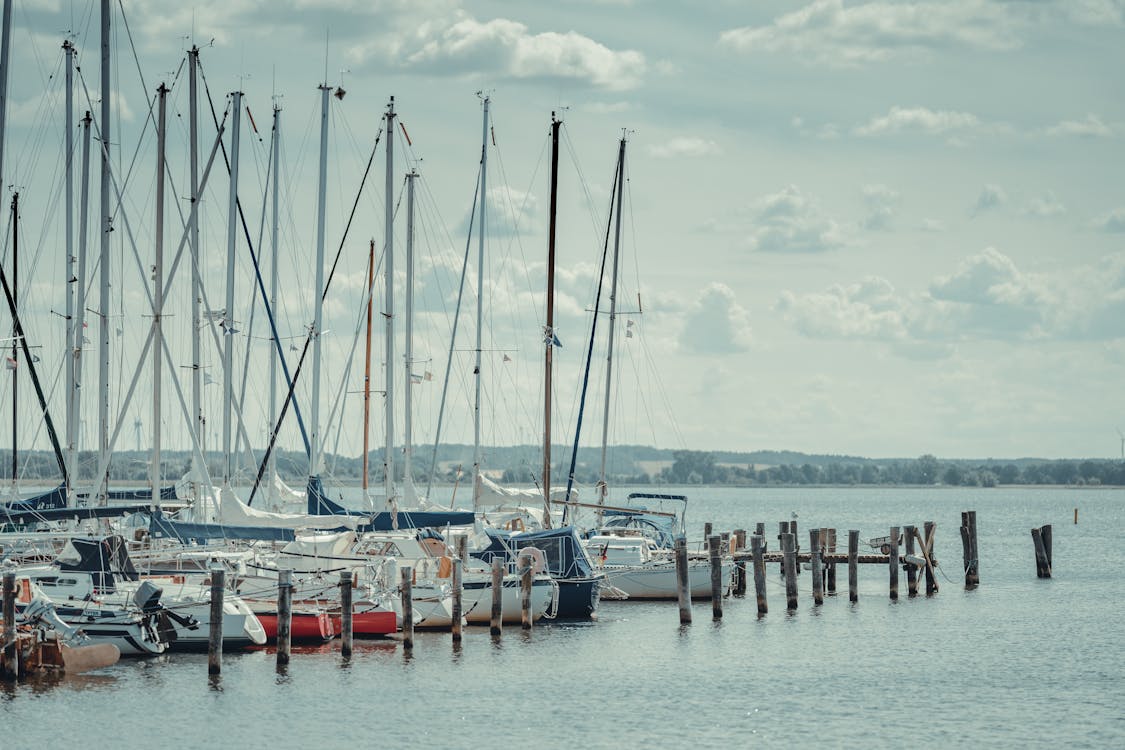 Бесплатное стоковое фото с водный транспорт, гавань, лодки