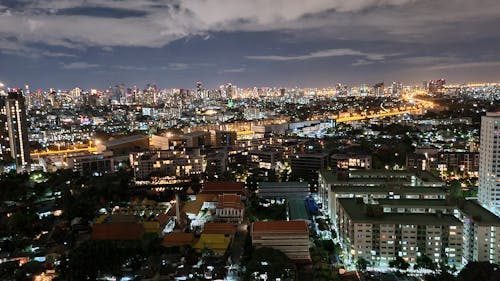 Free stock photo of big city, city at night, night Stock Photo