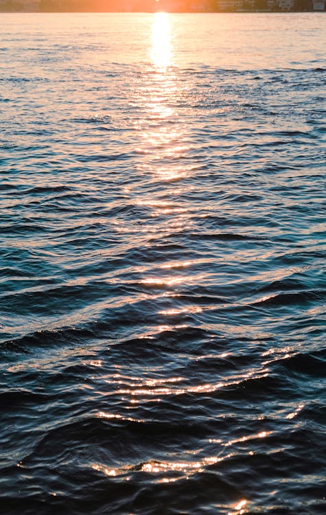 Sunset Light Reflecting in Sea