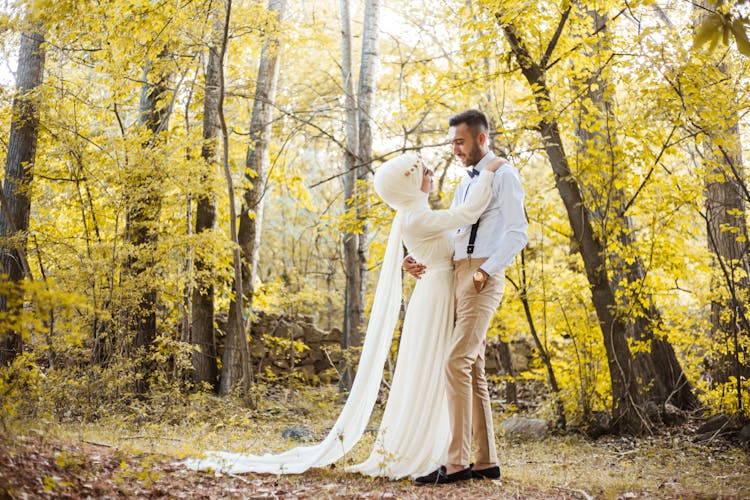 A Couple In A Forest