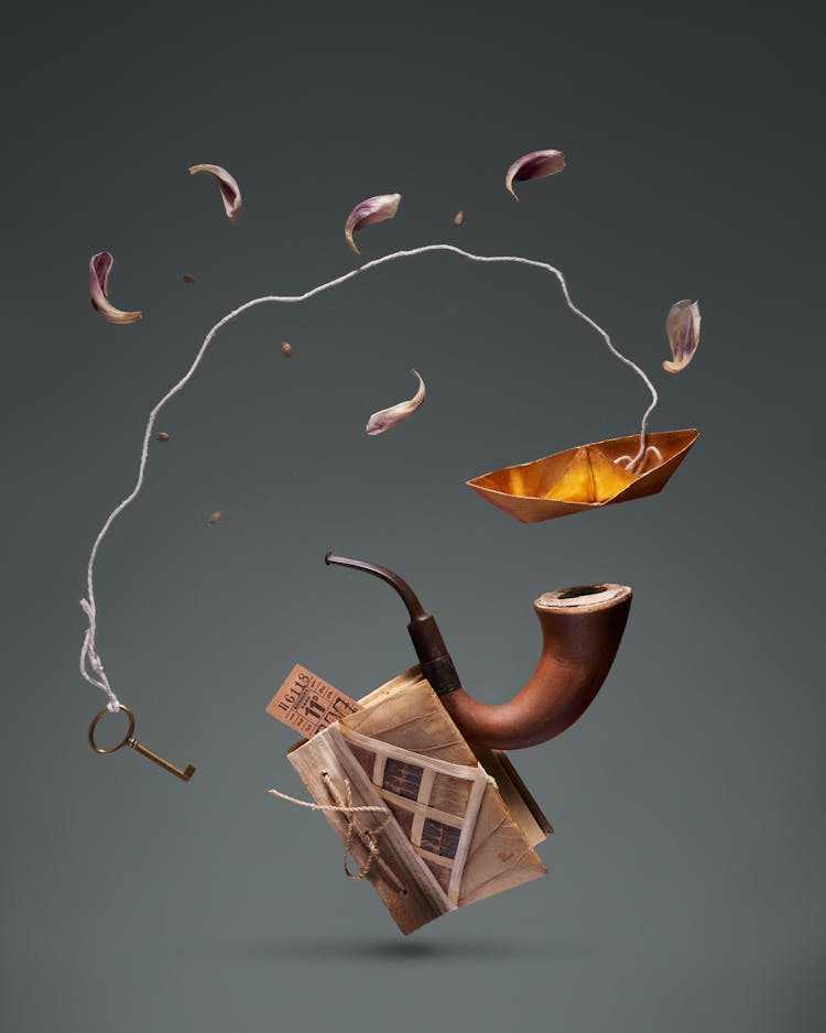 Pipe, Box And Petals Flying