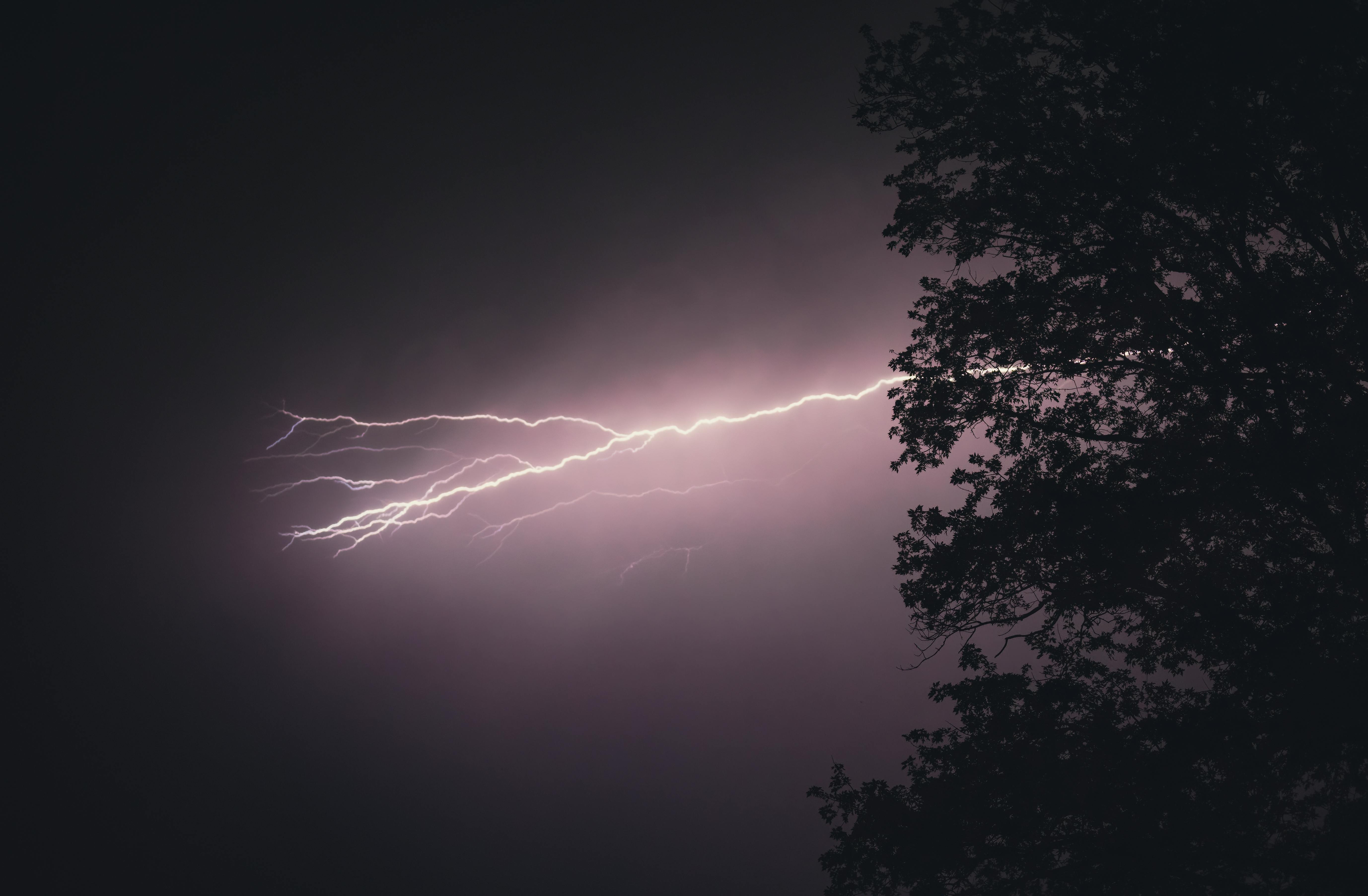 storm sky with lightning