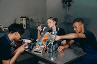 People Sitting at the Table