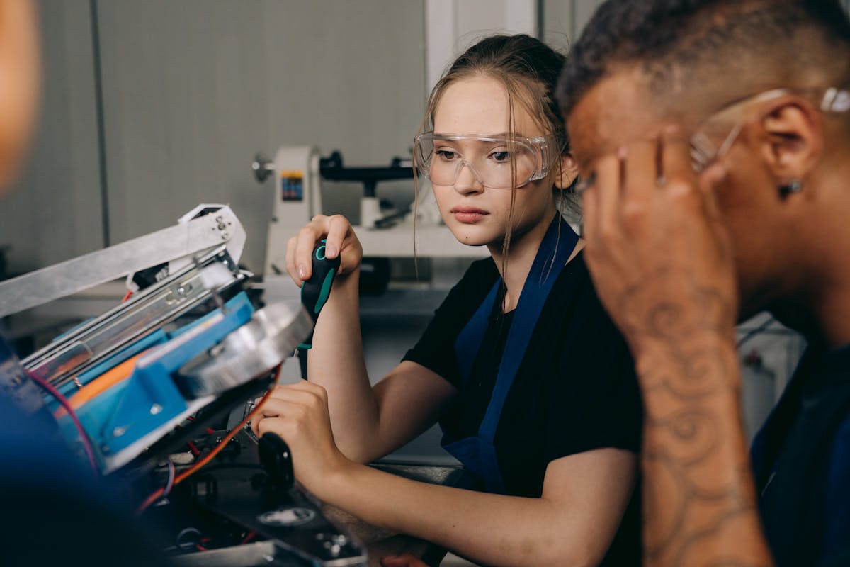 Abstract concept image of artificial intelligence with a digital brain and network connections