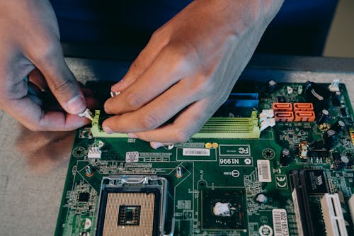 A Person Holding a Mother Board