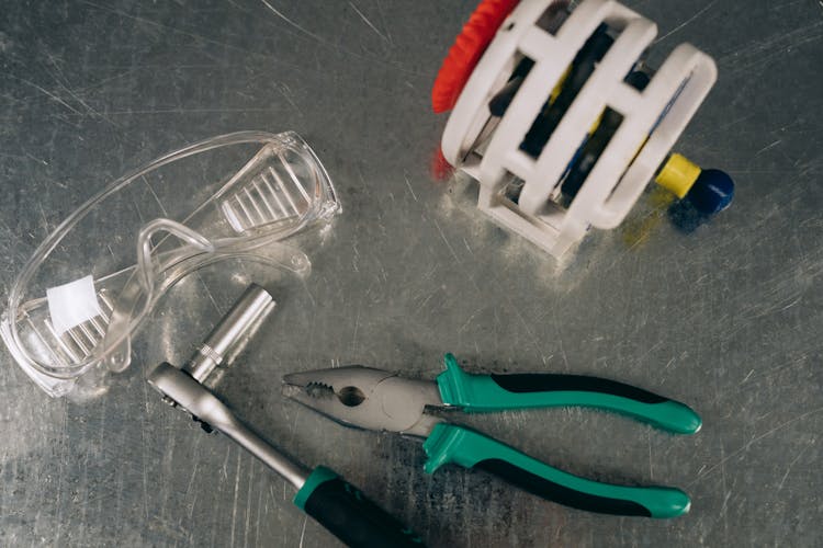 Tools On A Metal Surface