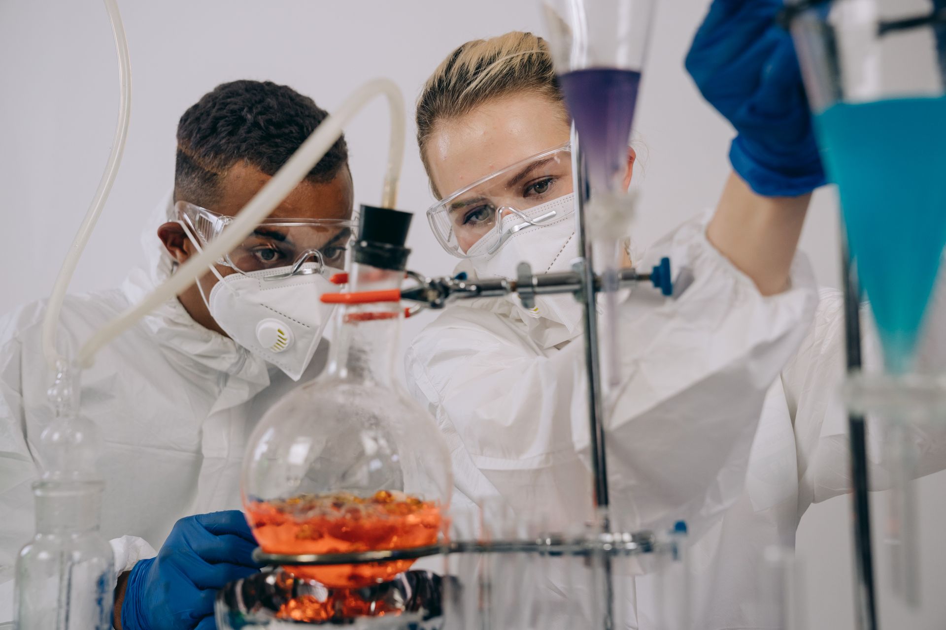 Two Scientists in a Lab