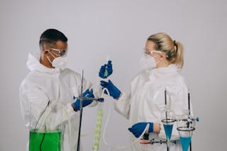 Scientists Experimenting in the Laboratory