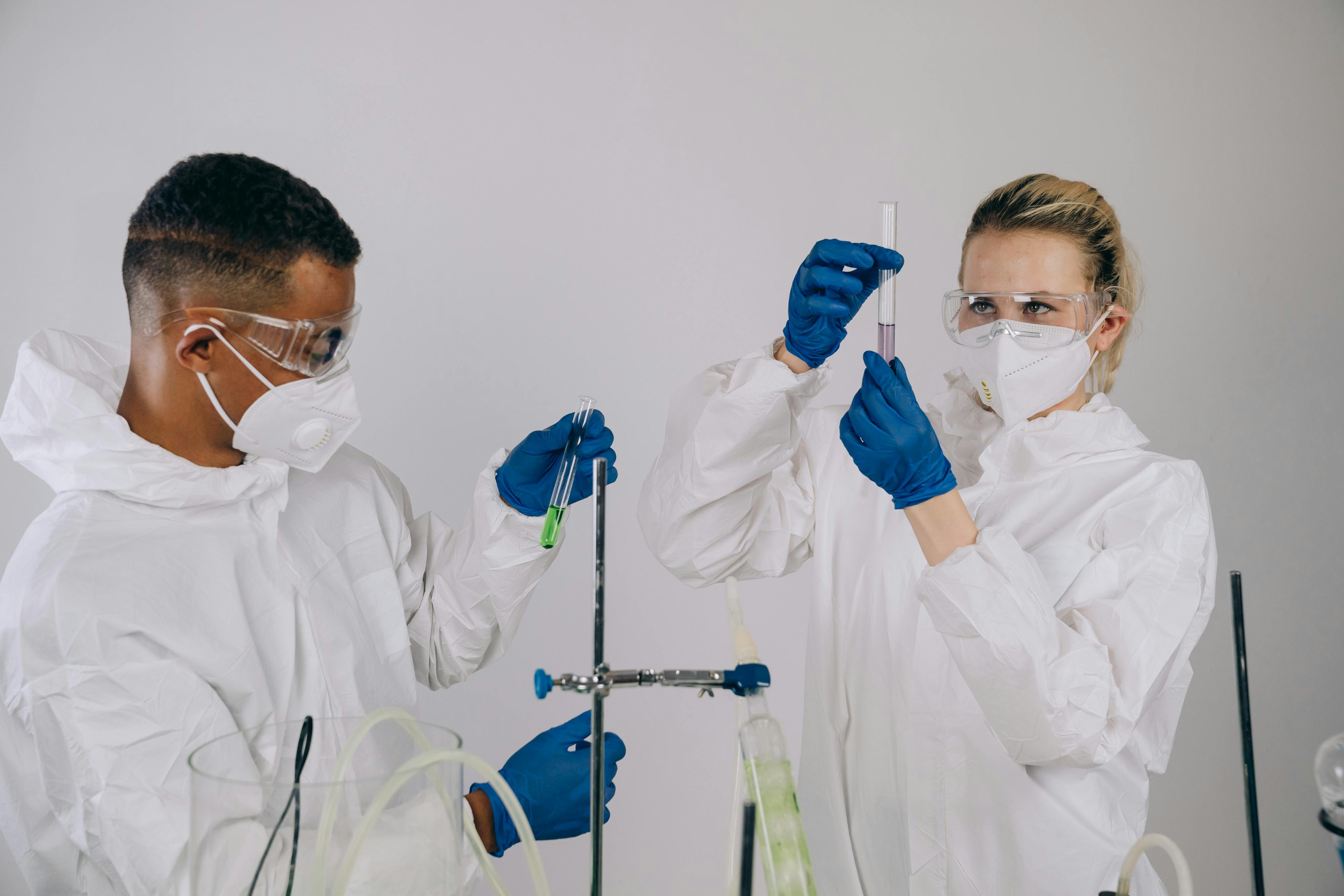 scientists experimenting in the laboratory