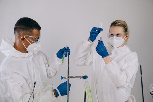 Scientists Experimenting in the Laboratory