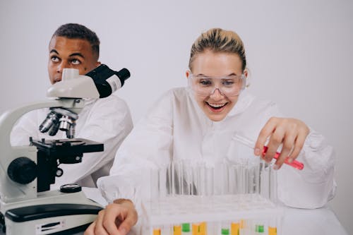 Scientists Experimenting in the Laboratory