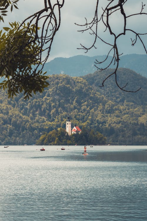 A Scenic Shot of Lake Bled