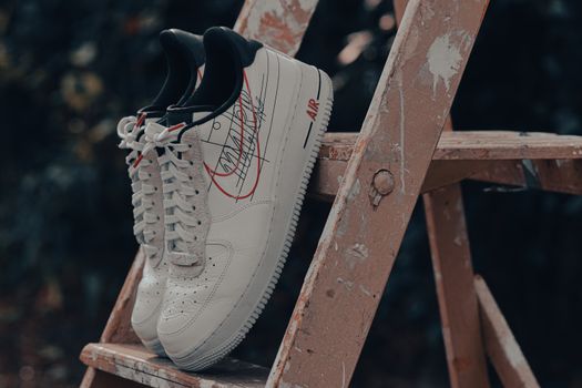White Nike Air Force 1 High