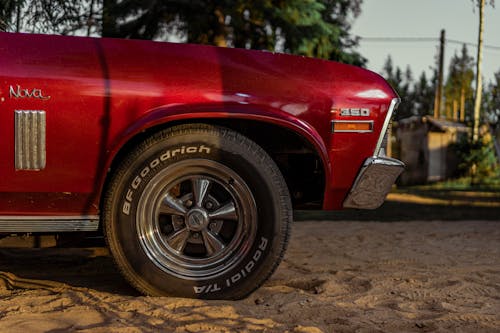 Close-up of a Vintage Chevrolet Nova