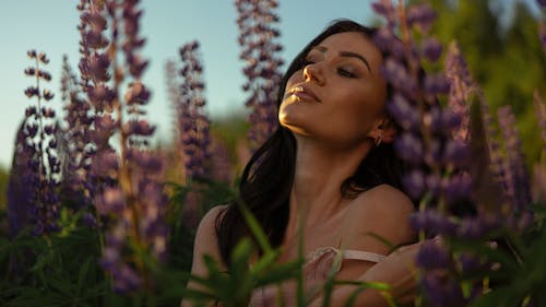 A Woman in a Lavender Field