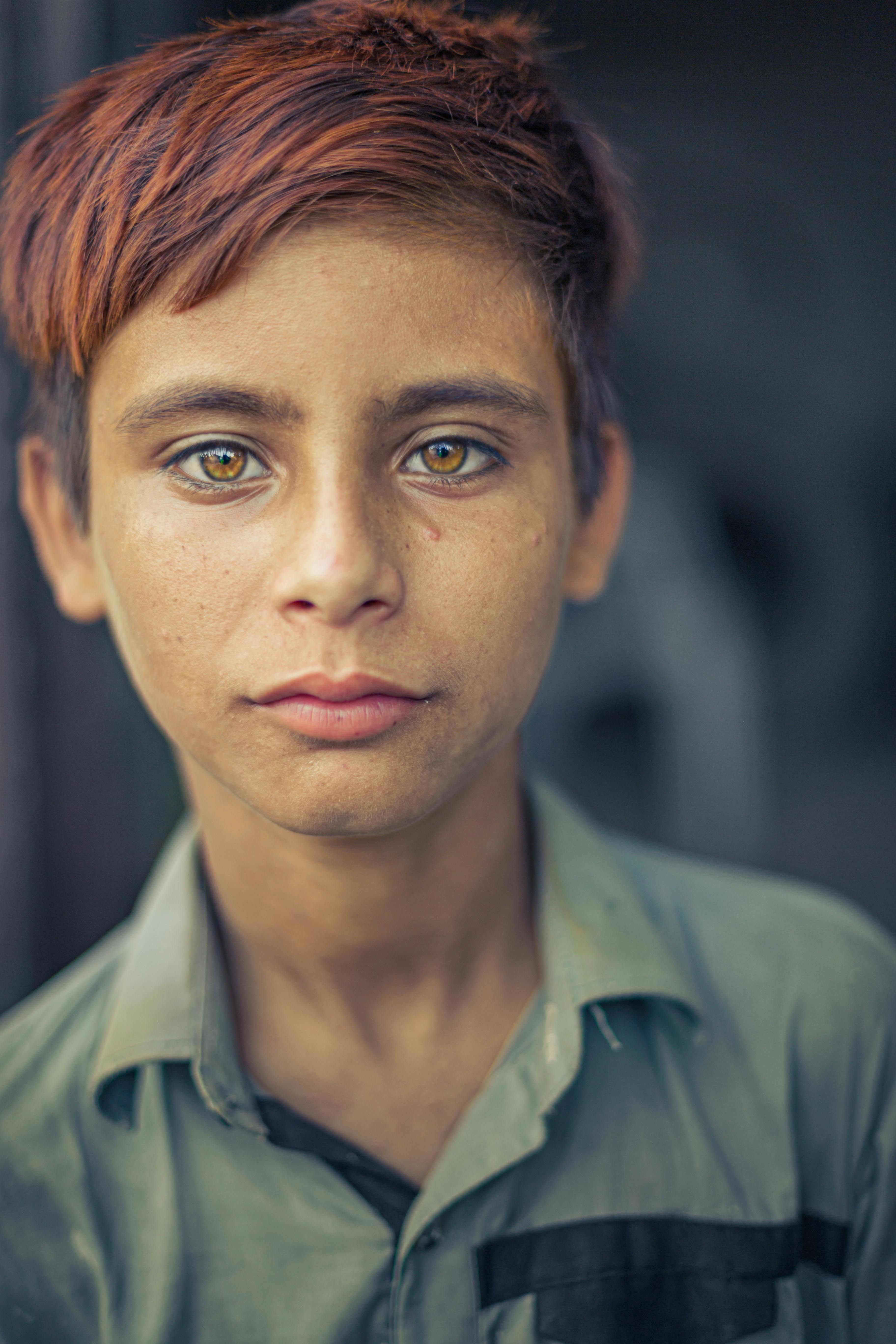 Boy with Brown Eyes · Free Stock Photo
