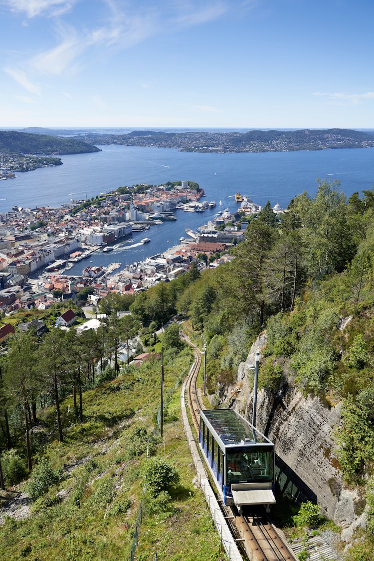 Landscape From Floyen, Bergen, Hordaland, Norway