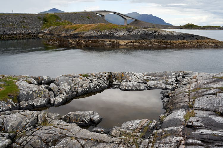 Lakes In Mountain Landscape